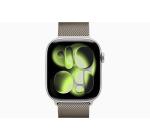 Apple Watch Series 11 | GPS + Cellular, 46mm Silver Aluminium Case with Natural Milanese Loop